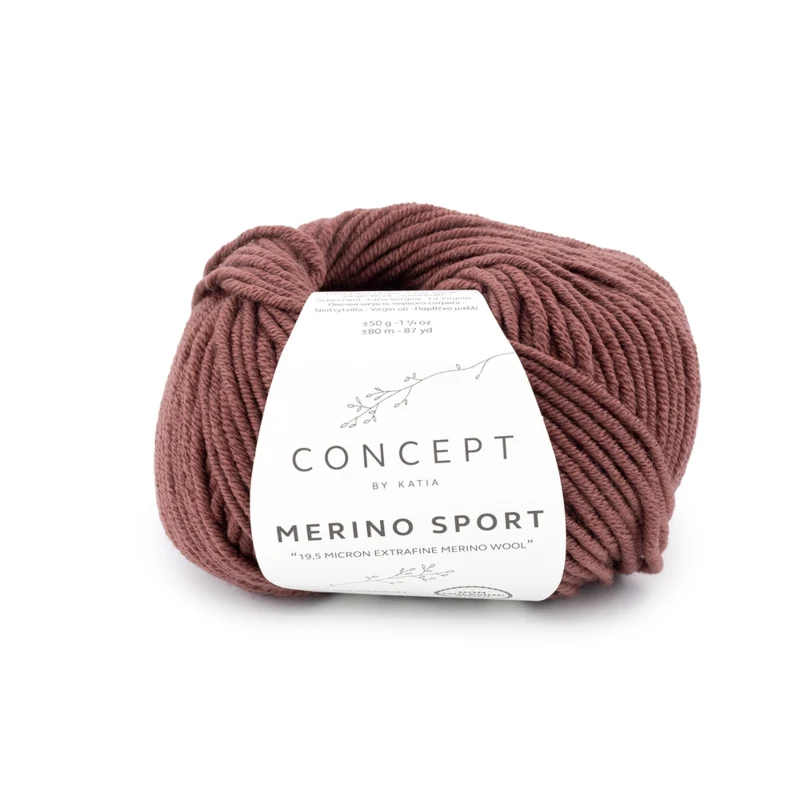 Katia Concept Merino Sport 072 Marrone rossastro