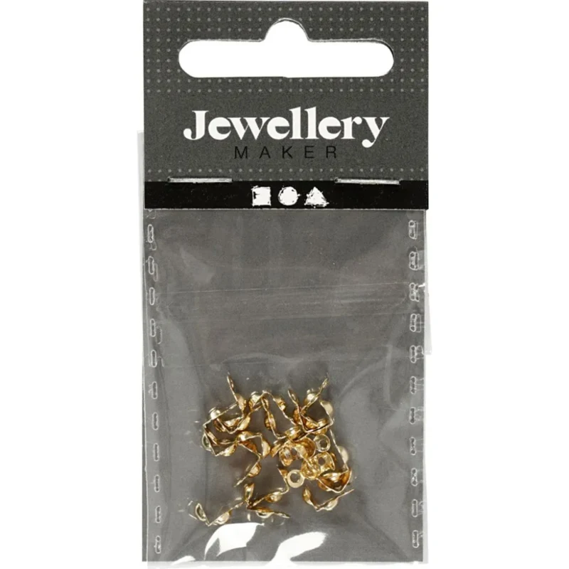 Copri nodo con occhiello Ø3 mm, 20 pz. dorati