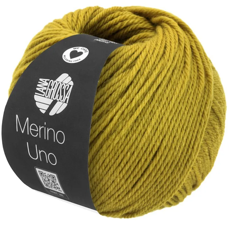 Lana Grossa Merino Uno 84 Giallo senape