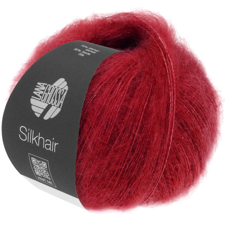 Lana Grossa Silkhair 208 Rosso vino