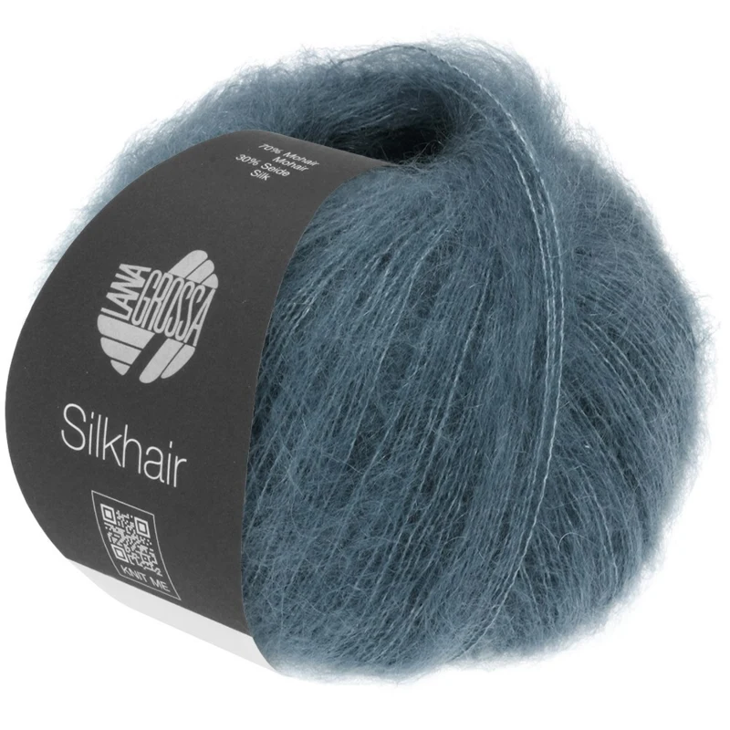 Lana Grossa Silkhair 202 Blu fumo