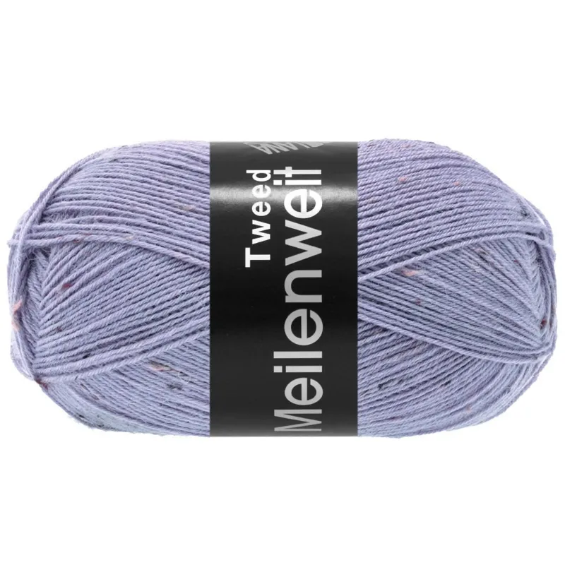 Lana Grossa Meilenweit 100 Tweed 180 Blu viola