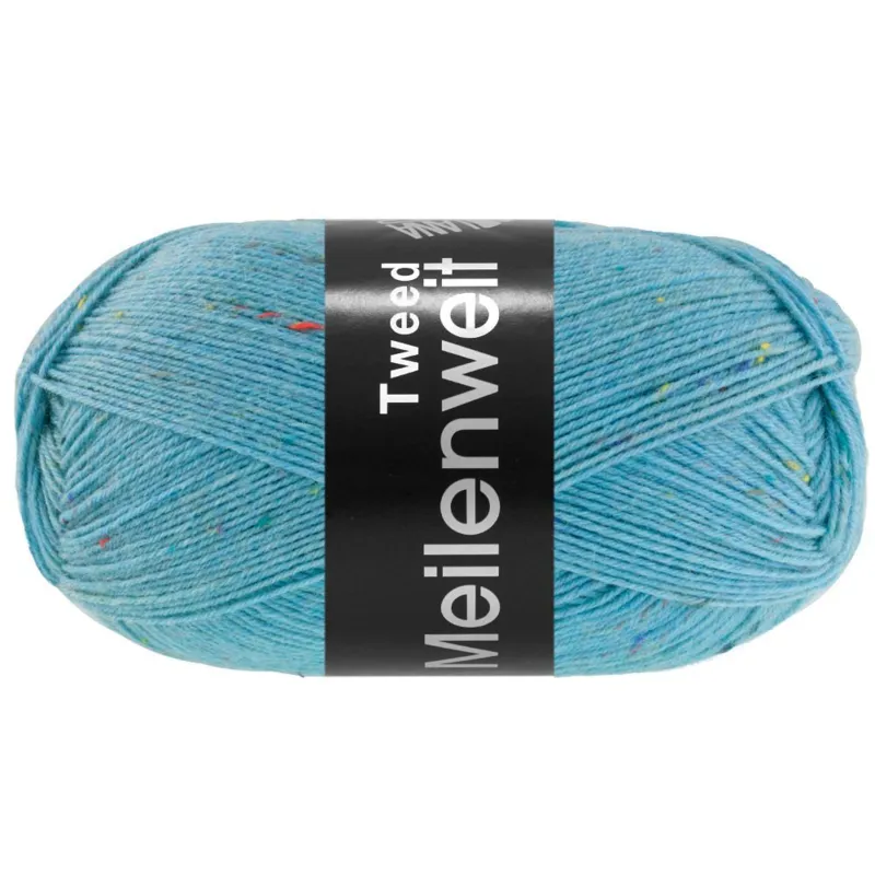 Lana Grossa Meilenweit 100 Tweed 181 Petrol chiaro