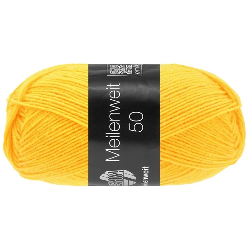 Lana Grossa Meilenweit 50 1421 Giallo canarino