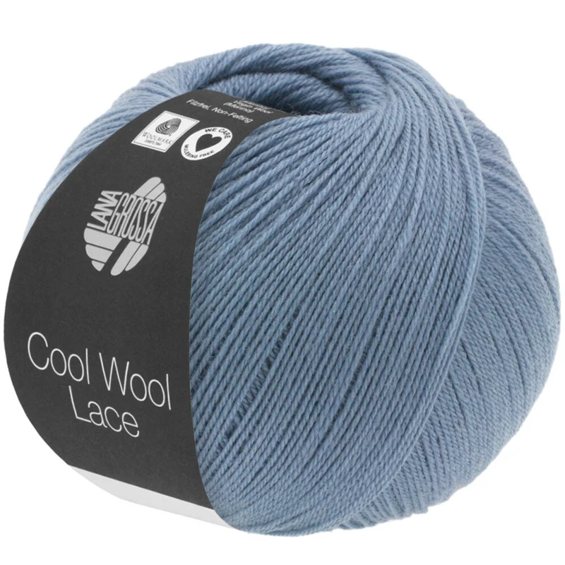 Lana Grossa Cool Wool Lace 02 Blu colombo