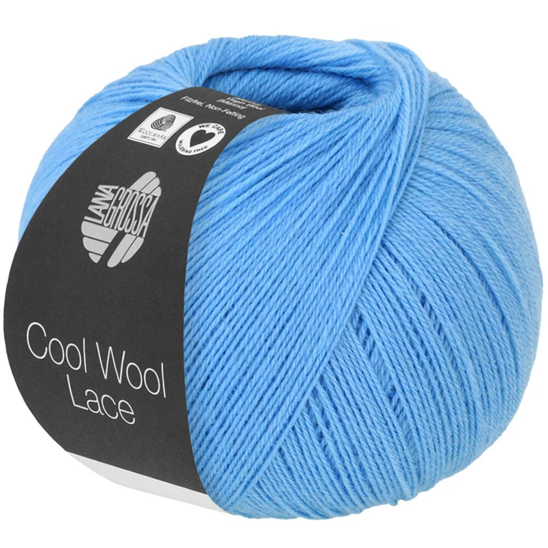 Lana Grossa Cool Wool Lace 48 Blu azzurro