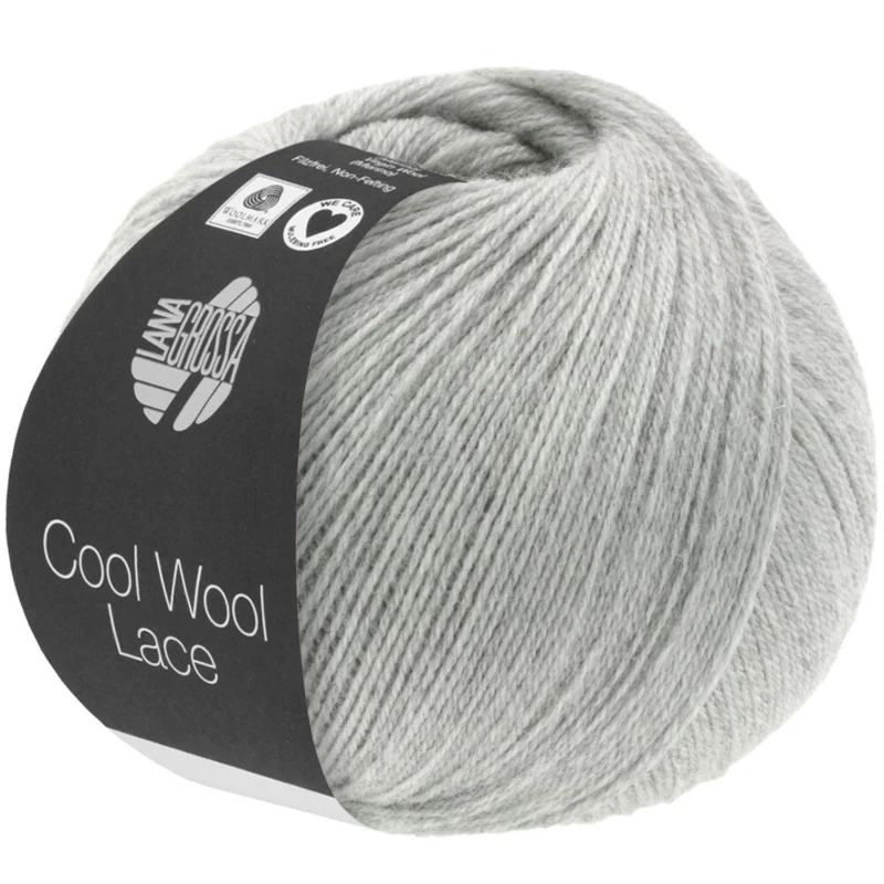 Lana Grossa Cool Wool Lace 27 Grigio chiaro
