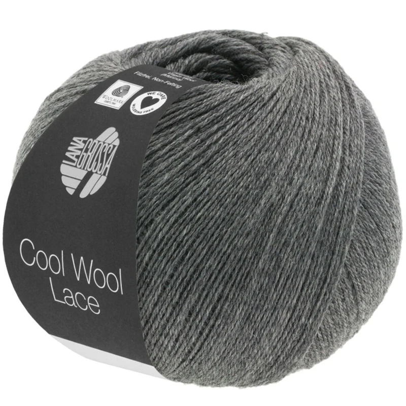 Lana Grossa Cool Wool Lace 26 Grigio scuro