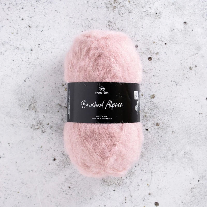 Svarta Fåret Brushed Alpaca 015 Rosa blush