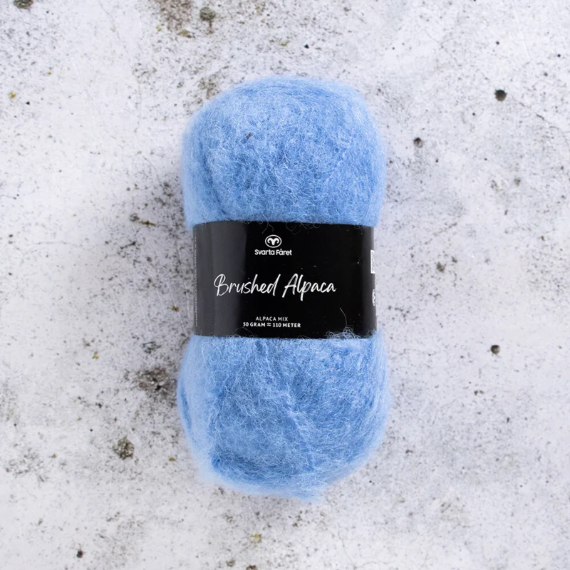 Svarta Fåret Brushed Alpaca 016 Blu cielo