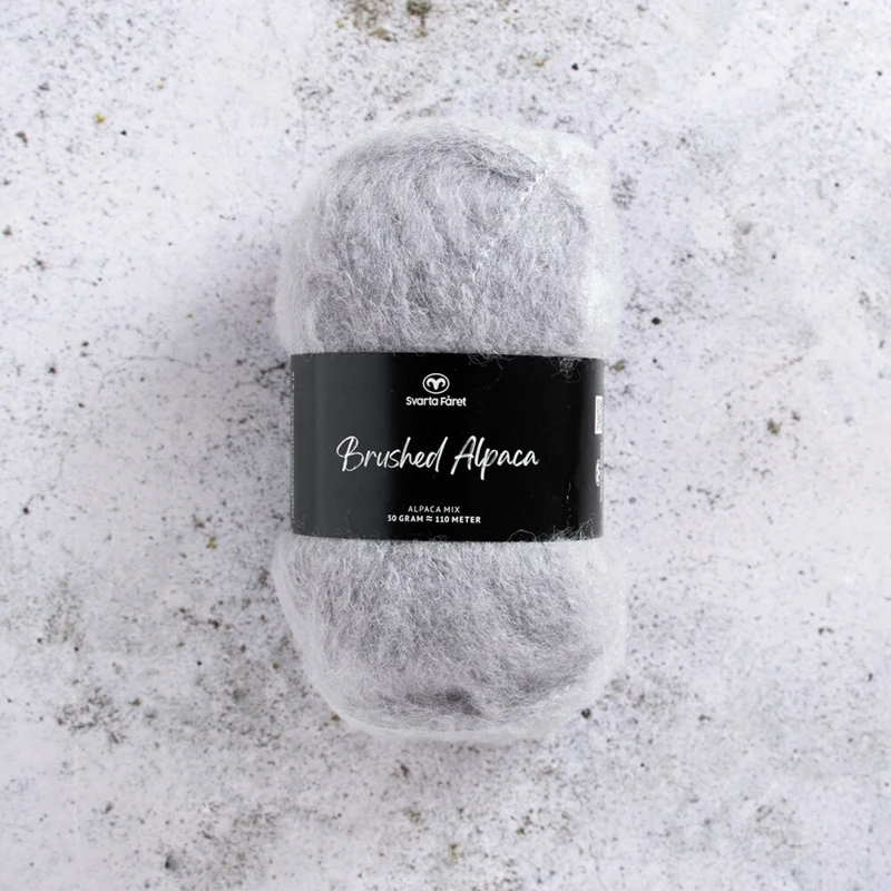Svarta Fåret Brushed Alpaca 002 Ardesia pura