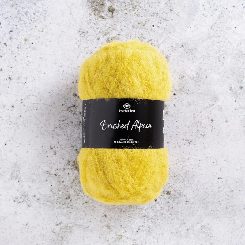 Svarta Fåret Brushed Alpaca 019 Giallo soleggiato