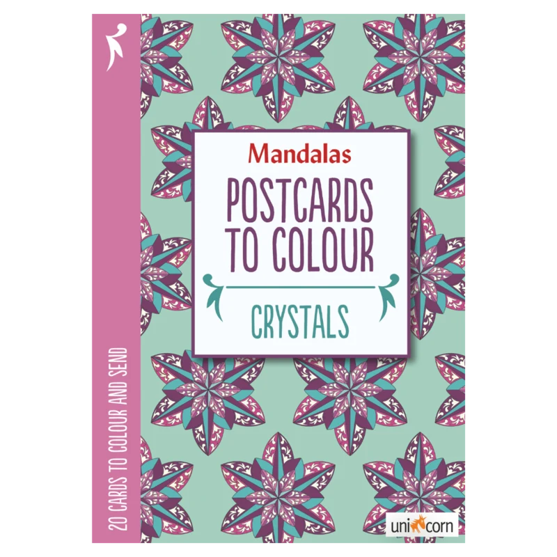 Mandalas Postcards to Colour - CRYSTALS