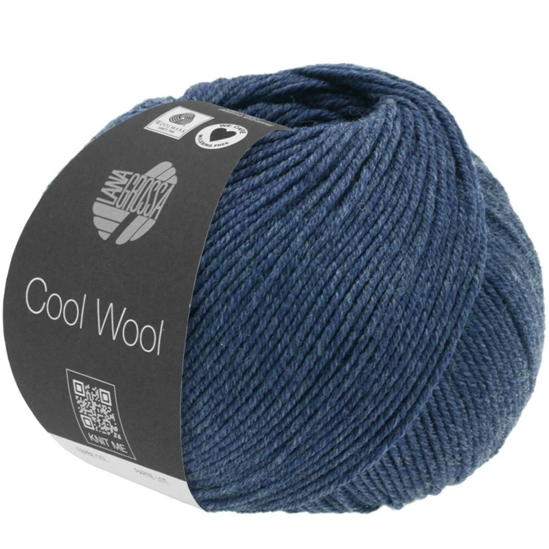 Lana Grossa Cool Wool Mélange 1493 Blu denim mélange