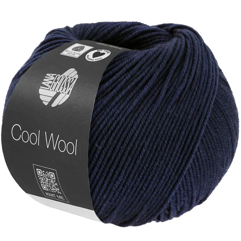 Lana Grossa Cool Wool Mélange 1494 Blu mezzanotte mélange