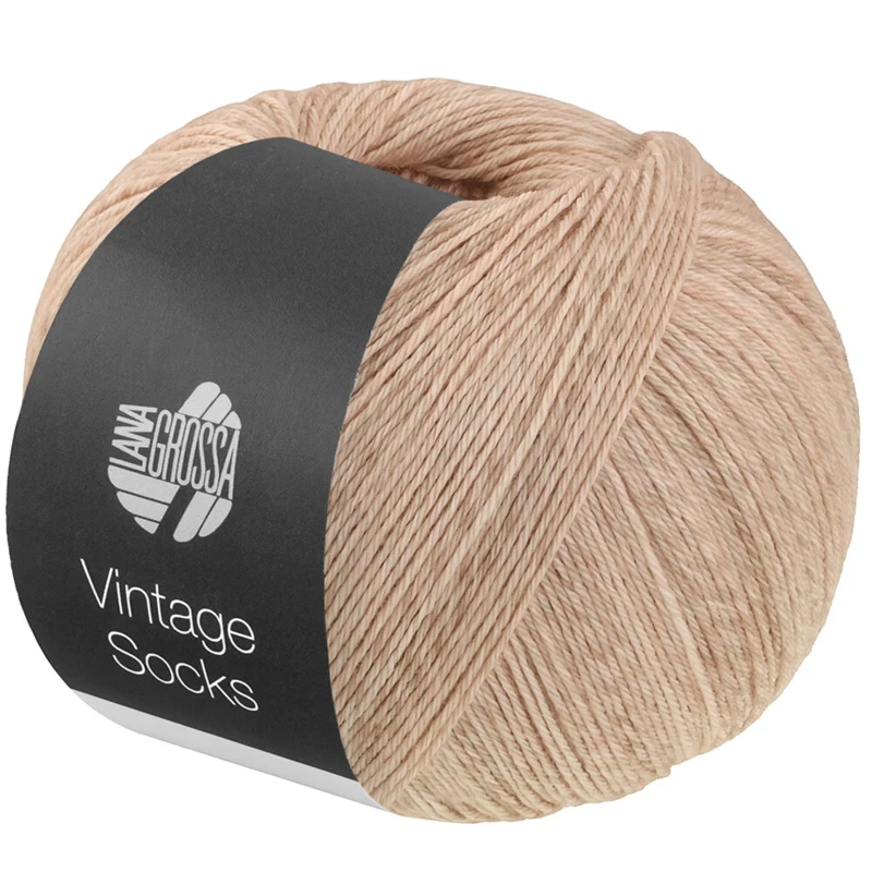 Lana Grossa Vintage Socks 1019 Beige/sabbia mélange