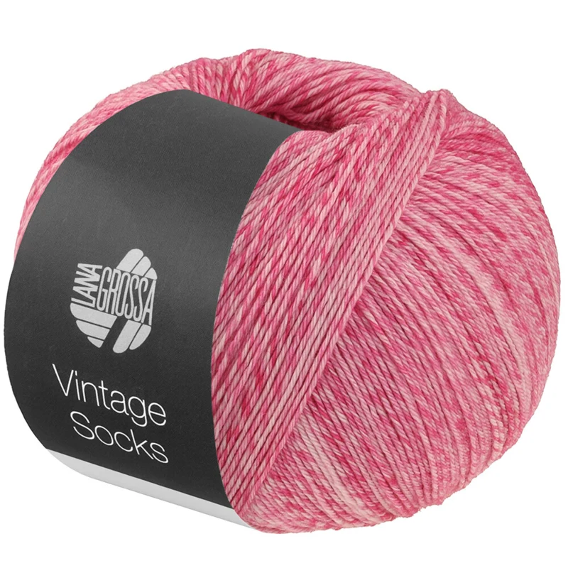 Lana Grossa Vintage Socks 1022 Rosa/fucsia mélange