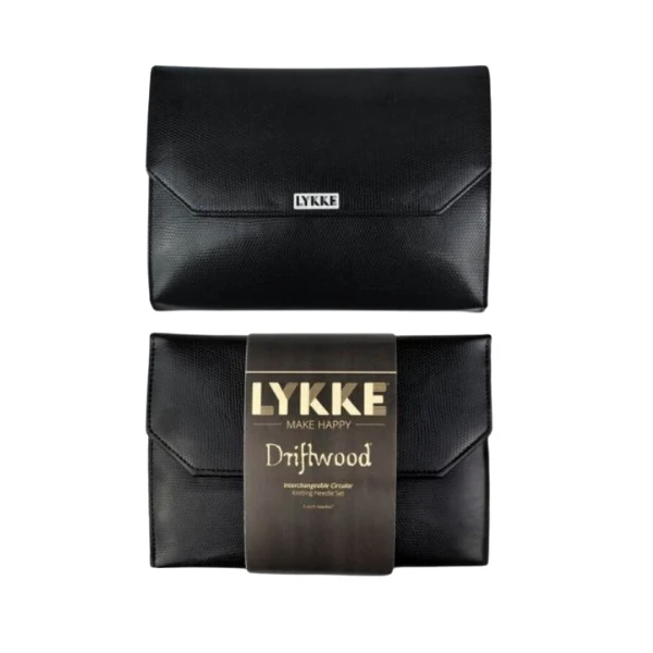 LYKKE Set di Ferri Circolari Componibili Driftwood, Nero, 13 cm