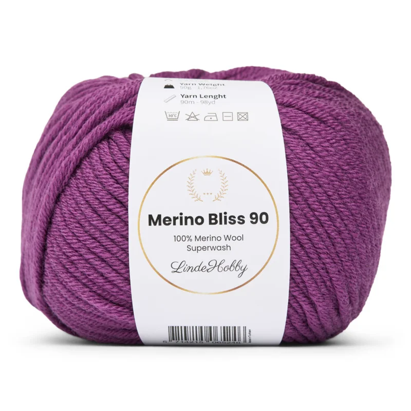 LindeHobby Merino Bliss 90 32 Uva scuro