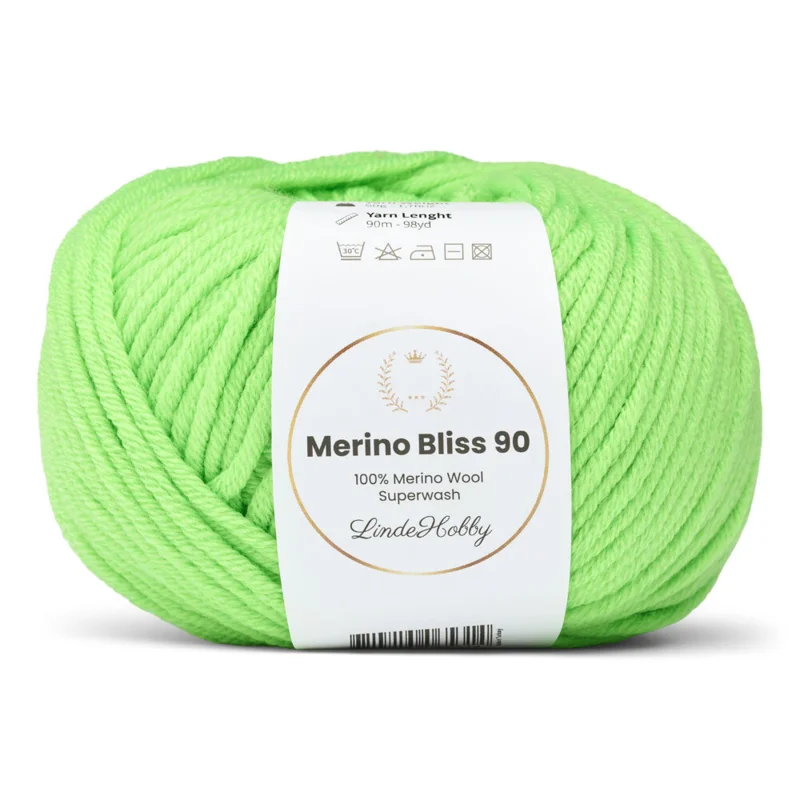LindeHobby Merino Bliss 90 39 Verde neon