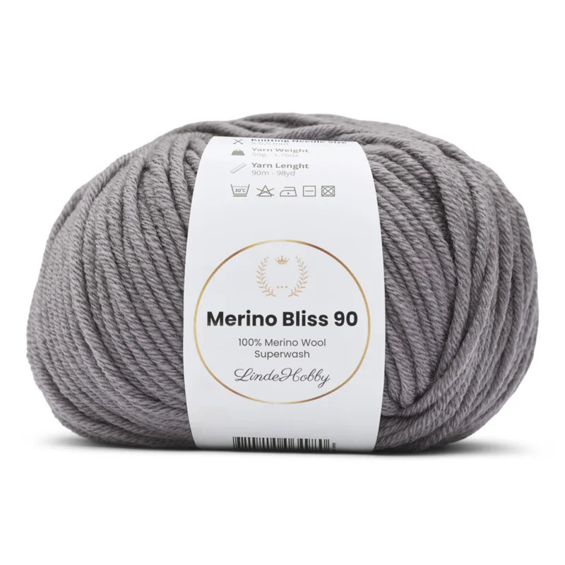 LindeHobby Merino Bliss 90 06 Grigio scuro