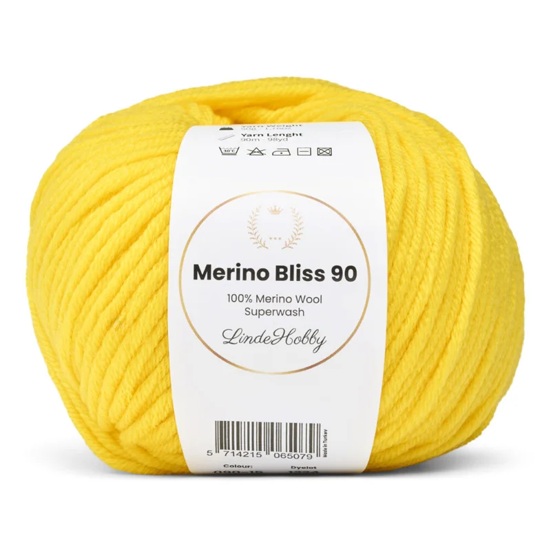 LindeHobby Merino Bliss 90 15 Giallo