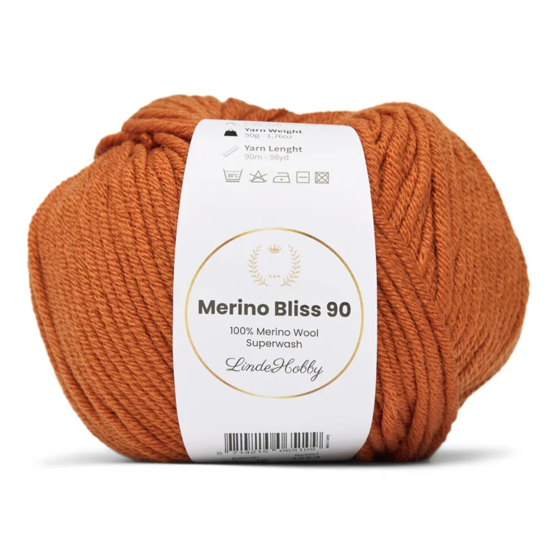 LindeHobby Merino Bliss 90 18 Cannella bruciata