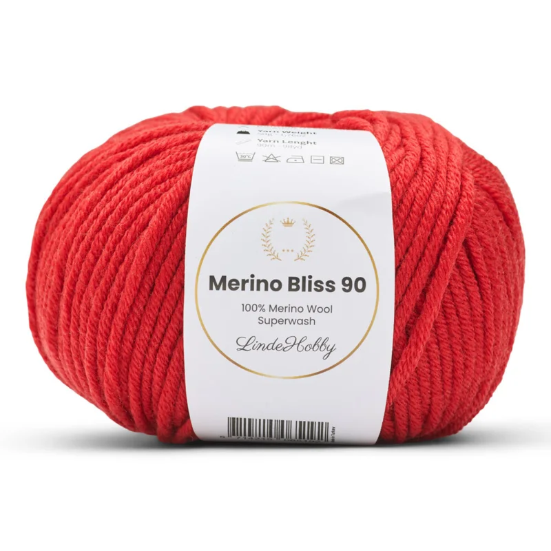 LindeHobby Merino Bliss 90 27 Rosso