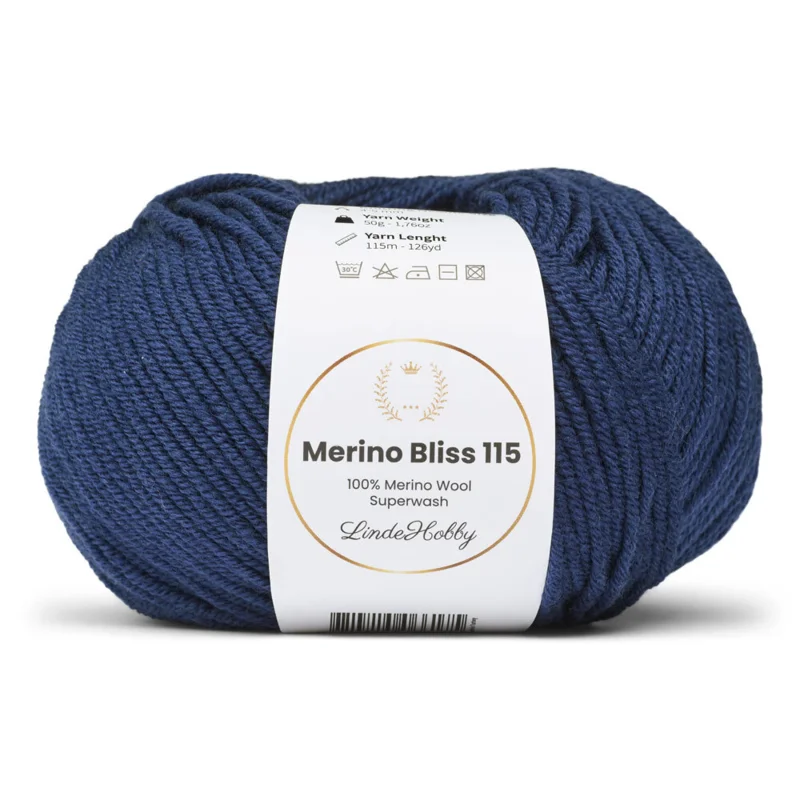 LindeHobby Merino Bliss 115 31 Blu navy