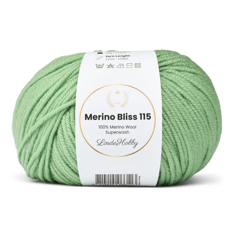 LindeHobby Merino Bliss 115 25 Verde salvia