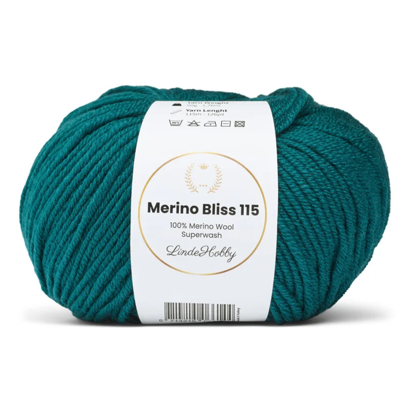 LindeHobby Merino Bliss 115 28 Petrolio