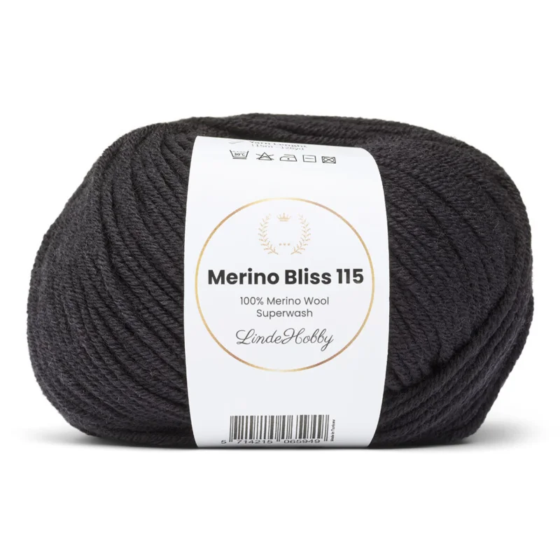 LindeHobby Merino Bliss 115 08 Nero