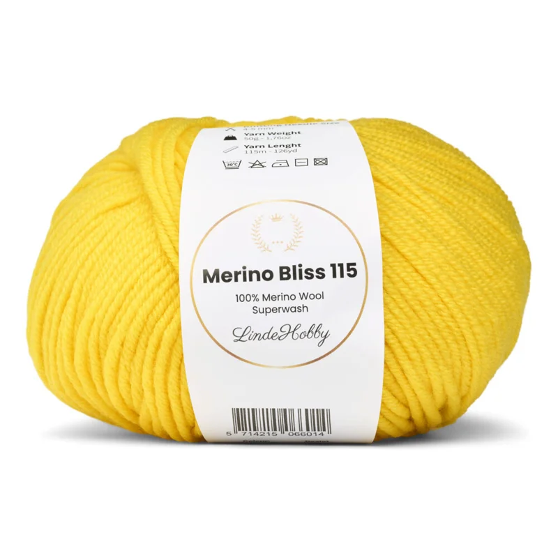 LindeHobby Merino Bliss 115 15 Giallo