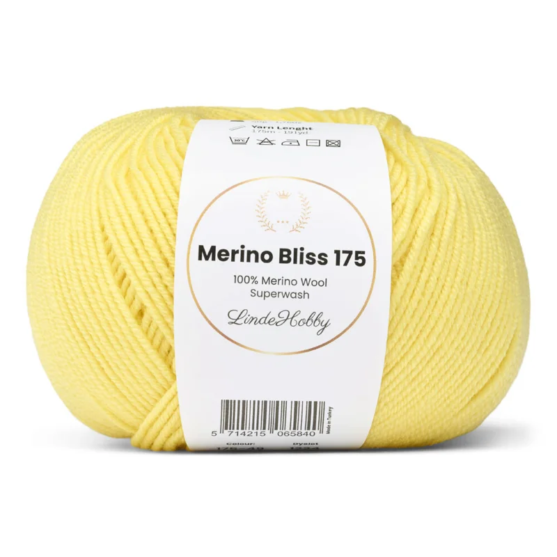 LindeHobby Merino Bliss 175 49 Giallo chiaro