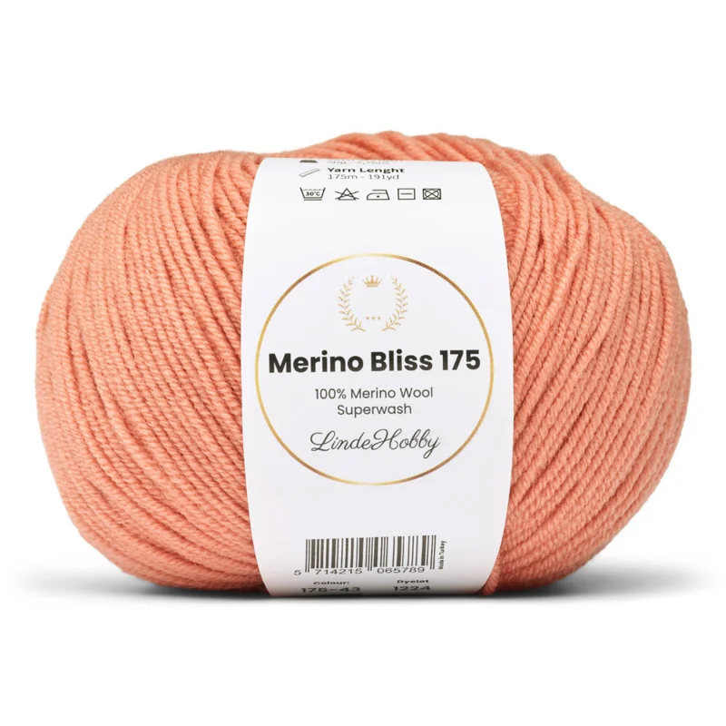 LindeHobby Merino Bliss 175 43 Salmone chiaro
