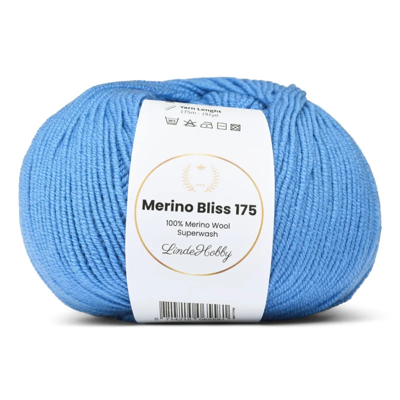 LindeHobby Merino Bliss 175 23 Blu cielo