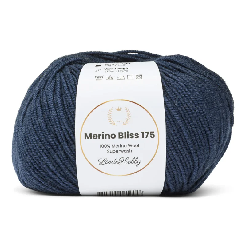 LindeHobby Merino Bliss 175 25 Blu acciaio scuro