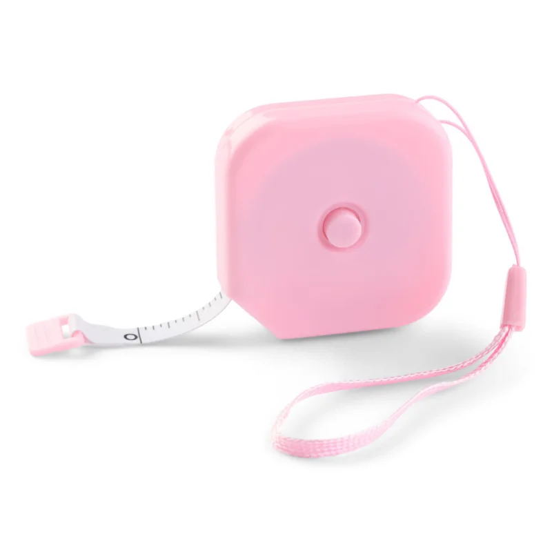 LindeHobby Metro a Nastro Quadrato Retrattile, 150 cm Rosa