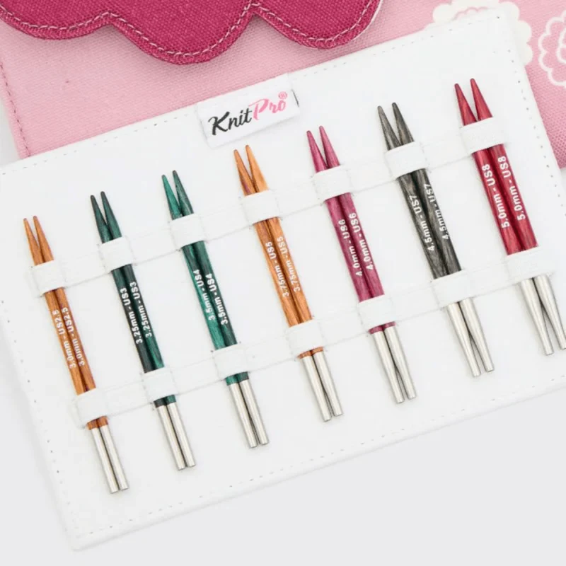 KnitPro Dreamz Special Set di Ferri Circolari Componibili, Midi, 10 cm