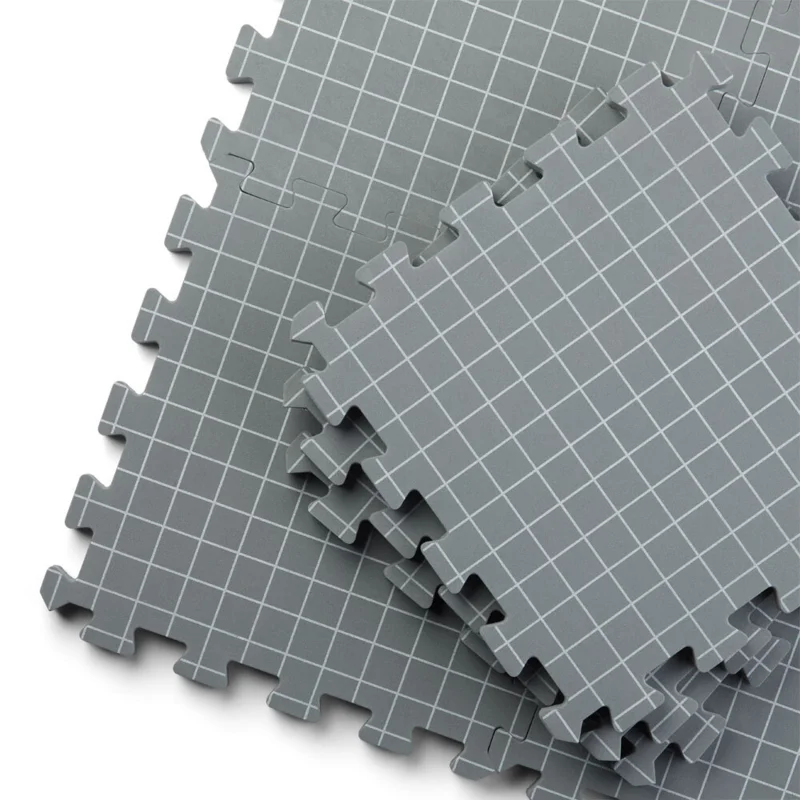 LindeHobby Tappetini per Blocking in Borsa di Feltro con 100 Spilli a T, Grigio