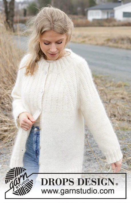 243-2 Winter Owl Cardigan by DROPS Design