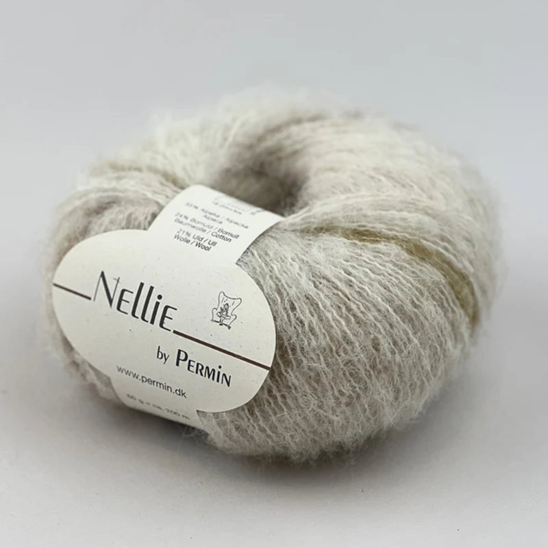 Permin Nellie 02 Bianco sporco/verde/dorato