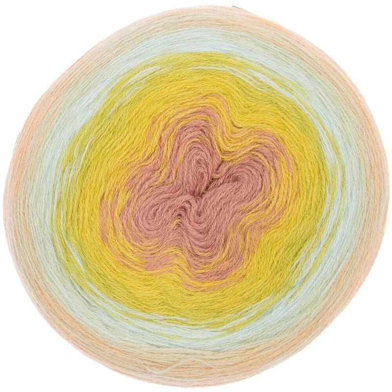 Rico Design Creative Wool Dégradé Super 6 09 Salmone-verde