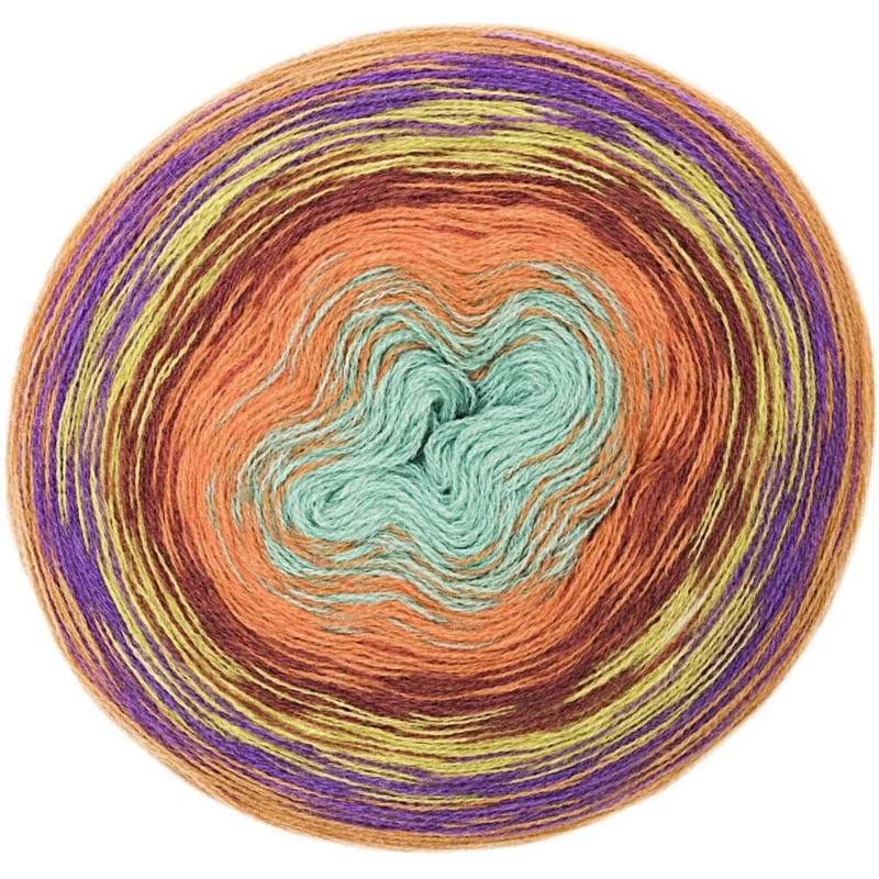 Rico Design Creative Wool Dégradé Super 6 12 Arancione-verde