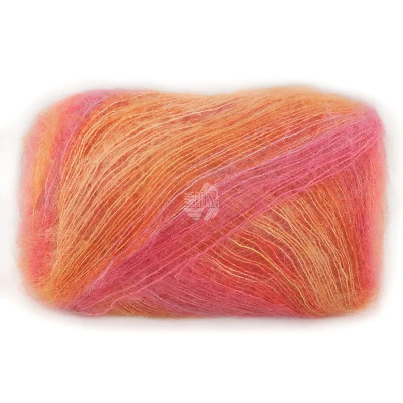 Lana Grossa Cottonhair 101 Aragosta/arancione/arancione chiaro/rosa/fucsia/rosso