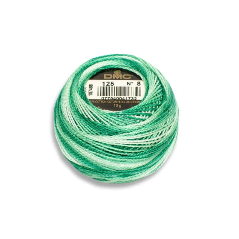 DMC Cotone Perlé 125 Verde schiuma di mare mélange
