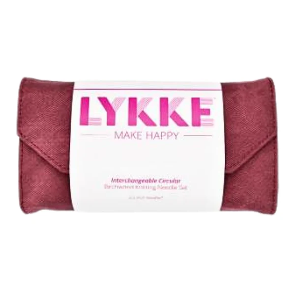 LYKKE Set di Ferri Circolari Componibili Blush, Crimson, 9 cm