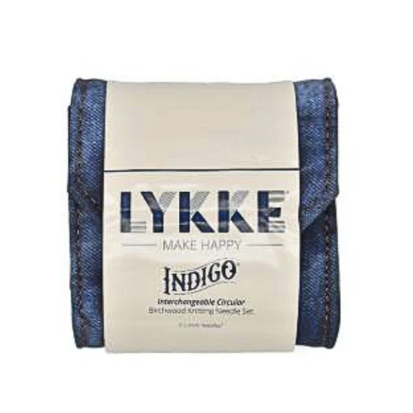 LYKKE Set di Ferri Circolari Componibili, Indigo, Starter Set, Blu, 9 cm
