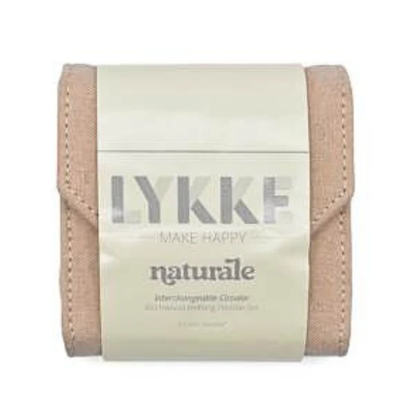 LYKKE Set Ferri Circolari Componibili Naturale, Starter Set, Beige, 9 cm