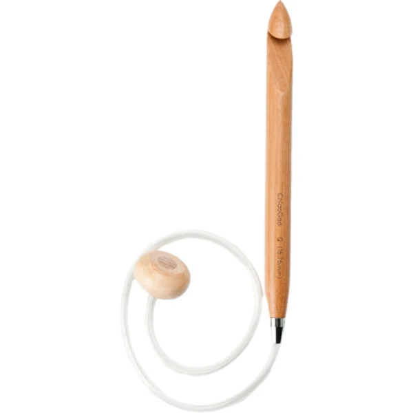 ChiaoGoo Uncinetto Tunisino Wood Bambù, Flessibile (60 cm)